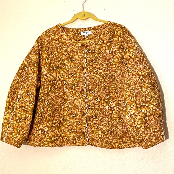 Kika Vargas X Target Gold + Mum Floral Quilted Jacket SZ 2X - Picture 3 of 7